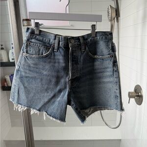 Agolde Classic Blue Jean Shorts